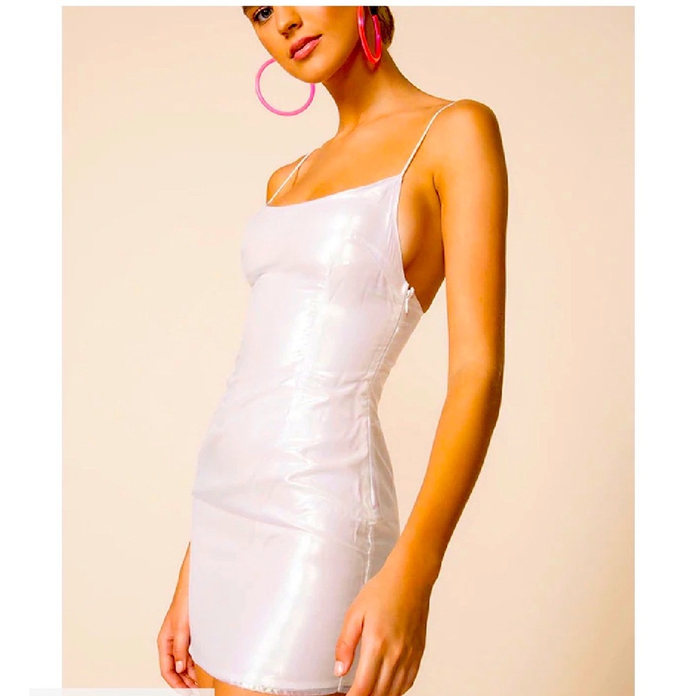 superdown Rosalind Mini Opalescent Dress NWT Sz Small Spaghetti Strap Orig $72